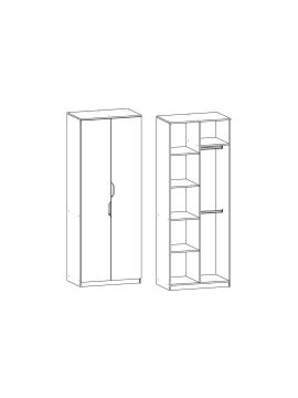 Детская ЛДСП Киви Модуль № 8 (молочный дуб/лайм)