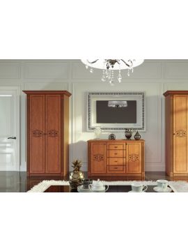 Империя МДФ Модуль № 9 (итал. орех/груша с патиной чёрной)