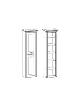 Джулия/Джулия-2 МДФ Модуль № 5 (итал. орех/груша с патиной чёрной)