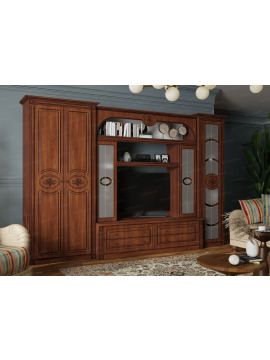 Джулия/Джулия-2 МДФ Модуль № 4 (итал. орех/груша с патиной чёрной)