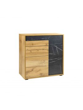 Комод № 16 (белый + камень Пьетра)