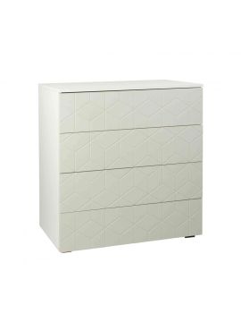 Комод № 19 (белый/шарли керамика (фреза № 5)